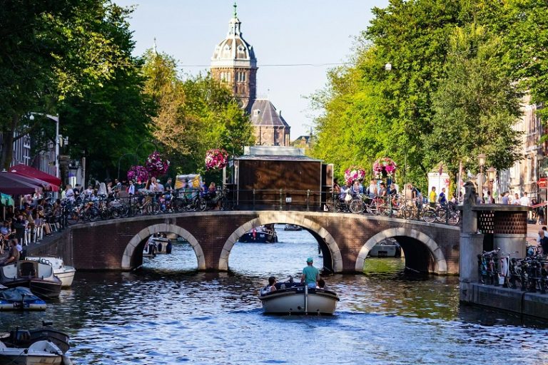 Nederland landschap gracht